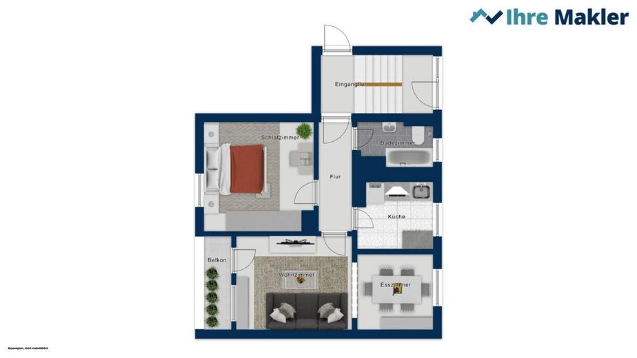 Erdgeschosswohnung - sofort bezugsfertig und leerstehend – Erdgeschoss