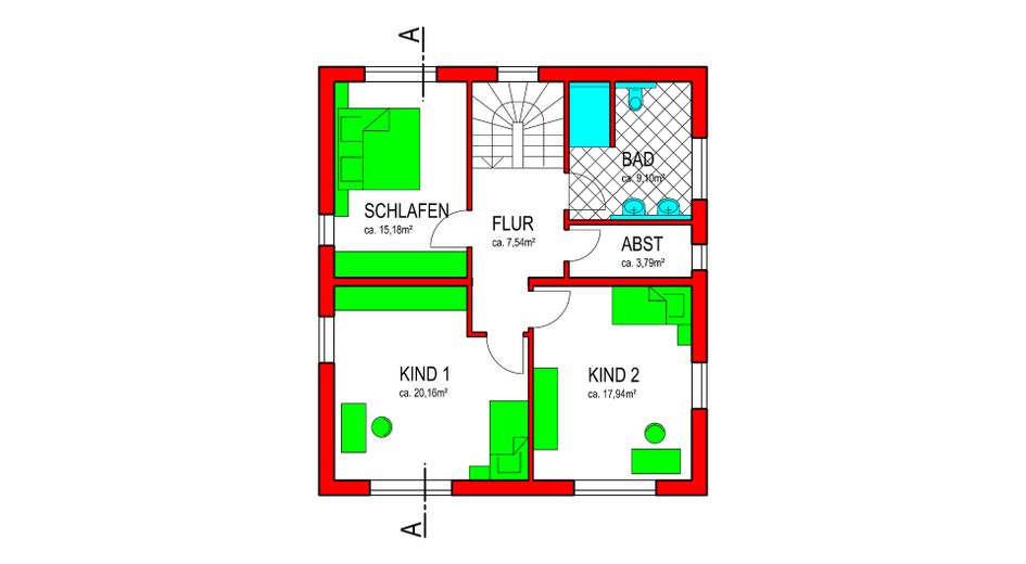 "" Haus statt Wohnung: Mehr Platz, mehr Freiheit !! "" – Obergeschoss
