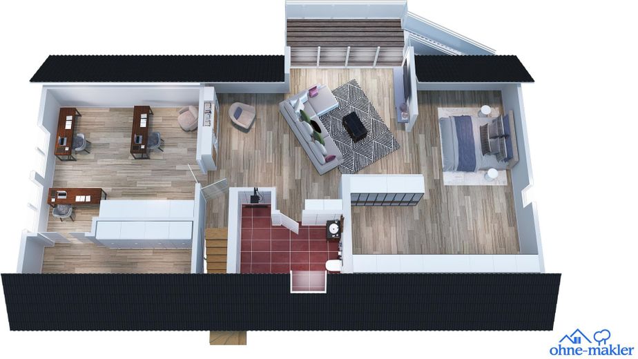 Renovated single-family home + self-contained apartment Roetgen – Dachgeschoss