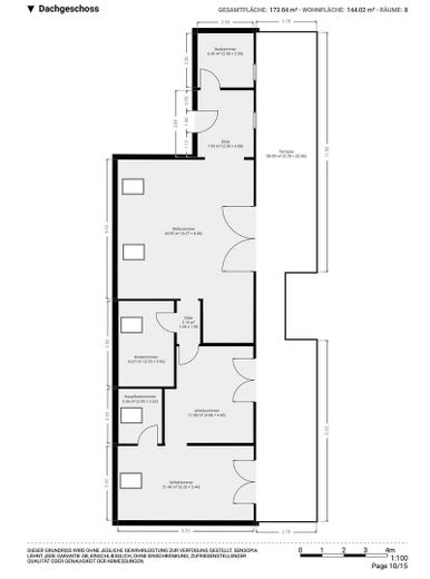 4 Zimmer Wohnung frisch saniert mit großem Balkon von privat – Grundriss