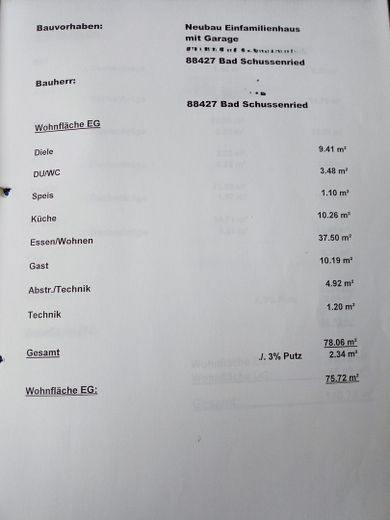 Wohnfläche Erdgeschoss