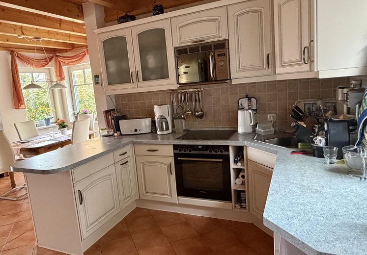 Casa de vacaciones con embarcadero propio en Hafendorf Rheinsberg – Küche