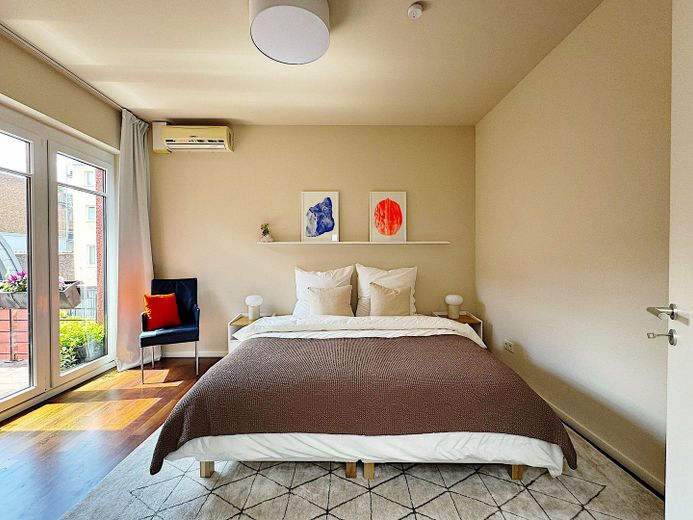 Penthouse exclusif dans le quartier belge – Un logement meublé avec style, calme et lumière – Zweites Schlafzimmer