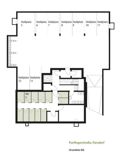 Bezugsfertig: Neubau EG mit Terrasse/Garten + EBK in Parsdorf bei München | KfW-40-QNG-WE 02 – Grundriss KG