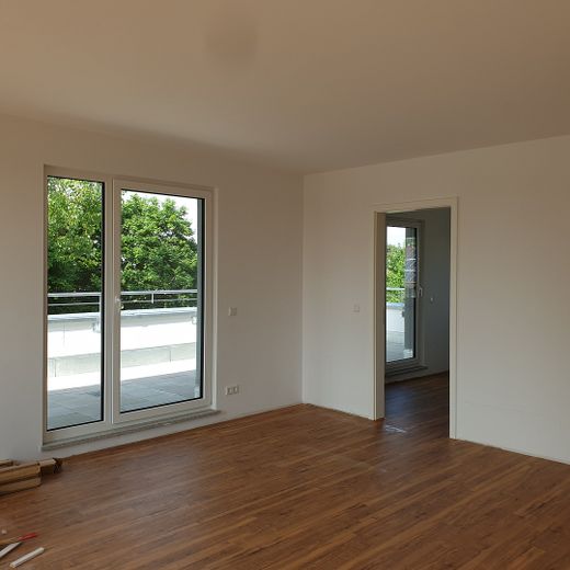 4-Zimmer- Penthouse-Wohnung mit riesiger Dachterrasse – Blick auf Terrasse