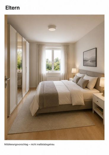 Grundsolides sonniges ruhiges (Sackgasse) Eckhaus mit viel Platz und Umlaufgarten – Schlafzimmer Vorschlag