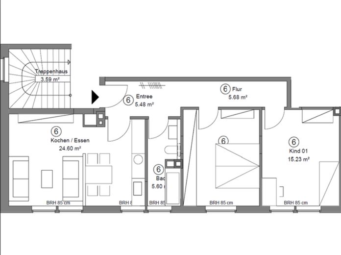 Grundriss - Whg 6