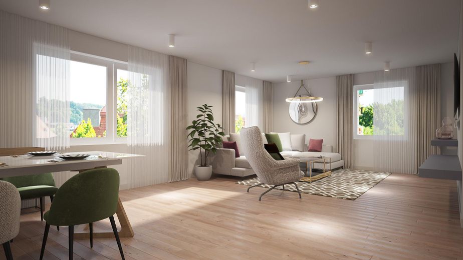 Appartement neuf de 3 pièces avec 84m² de surface habitable et un grand balcon – Wohnen