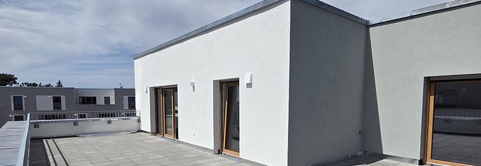 Exklusives Penthouse mit 4 Zimmern und Dachterrasse in Maintal | Neubau Erstbezug – Dachterrasse
