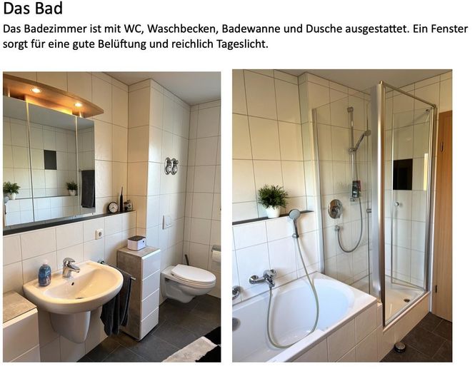 Jasne mieszkanie 3,5-pokojowe we Freiberg am Neckar – Badezimmer