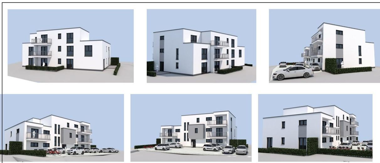 Exklusive 2-Zimmer Neubauwohnung – 3 D Ansichten