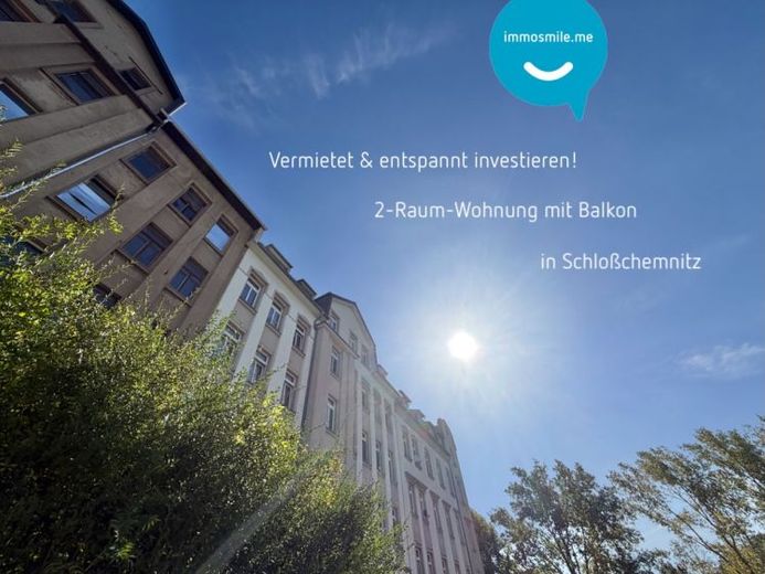 Beleggingsobject • begane grond • met balkon • 2 kamers • in Schloßchemnitz • verhuurd – Foto 1
