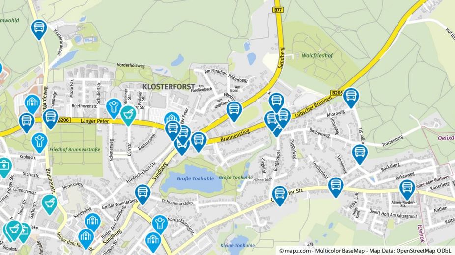Geolyzer Kartenausschnitt