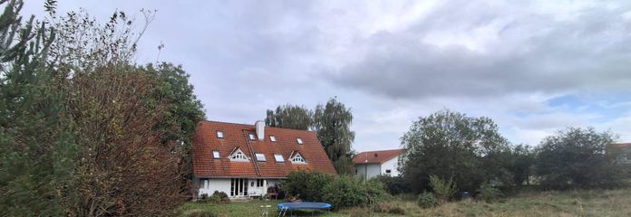 Gemütliche 3 Zimmer-Maisonettenwohnung in Eresing (Nähe Geltendorf, BRB und S-Bahn München) – Außenansicht Feld, Wiese, Wald