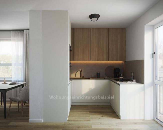 Neuwertige 3-Zimmer Wohnung, Fussbodenheizung in Berlin Biesdorf, B12 – Küche als Beispiel