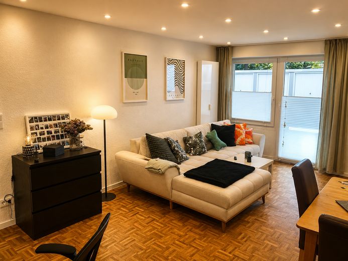 Essen Rüttenscheid’de daire – Wohnzimmer