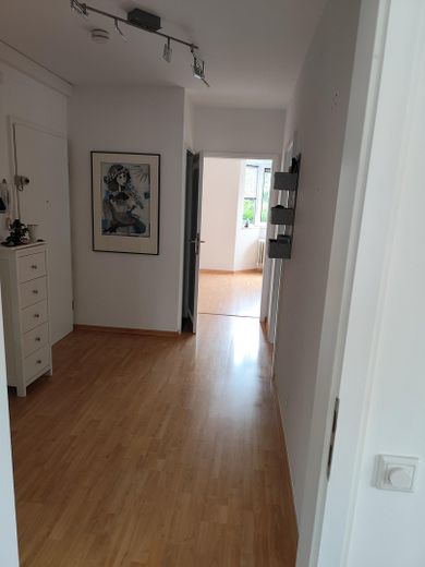 Blick vom Flur ins Schlafzimme
