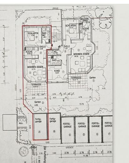 Double investment, two apartments, one offer! – 2 Zimmer Wohnung/Garage A