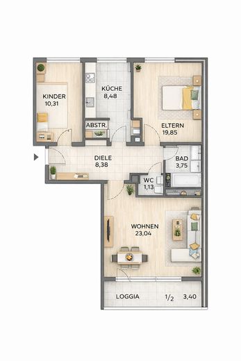 Erstbezug nach umfassender Modernisierung! Zentrale 3-Zimmer Wohnung im Herzen von Paderborn – Foto 16