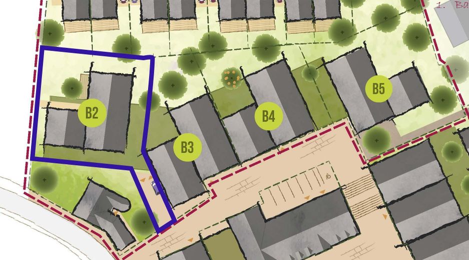 Abgrenzung Grundstück B2