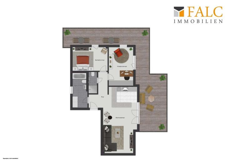 Wohnen im Penthouse - ein Lebensgefühl! – Grundriss