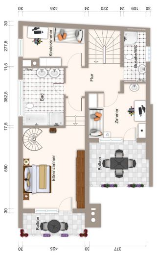 von Privat: Doppelhaushälfte mit Wintergarten, Kamin, Photovoltaik,… – Obergeschoss