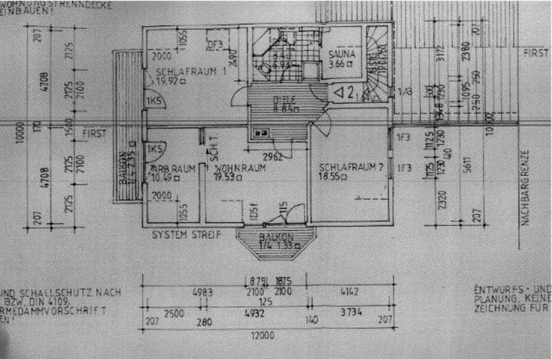 Grundriss Dachgeschoss