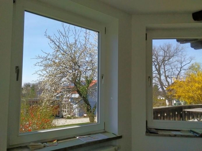 Blick aus dem Erkerfenster