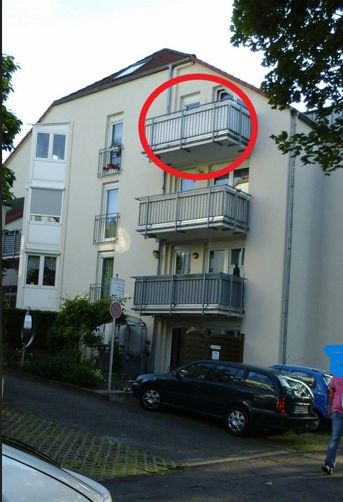 Ładne, jasne 2-pokojowe mieszkanie z balkonem i miejscem w garażu podziemnym w centralnej lokalizacji w Unna na sprzedaż – Ansicht von Osten