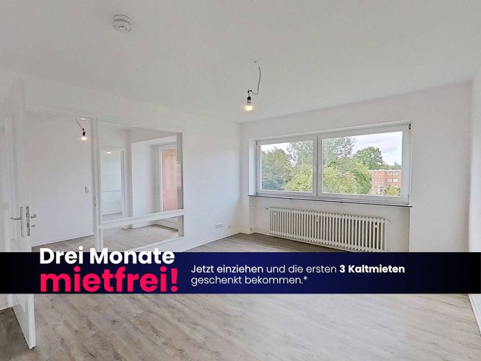 BIS ZU 3 NKM FREI: Schöne 3-Zimmer-Wohnung mit BALKON und intelligentem Grundriss in Kappeln-Ellenberg – Foto 1