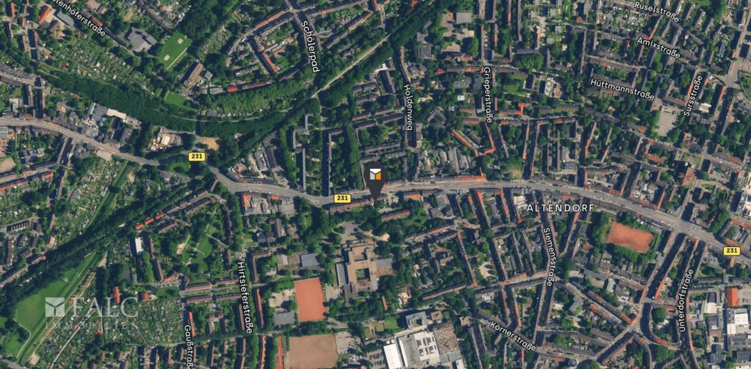 Local commercial avec véranda et terrain privé – Lageplan (Mikro)