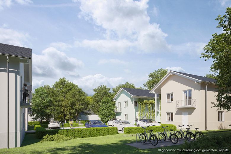 Nur noch 2 Einheiten im Projekt: Neubau-Erstbezug mit Balkon & Stellplatz – Hofansicht