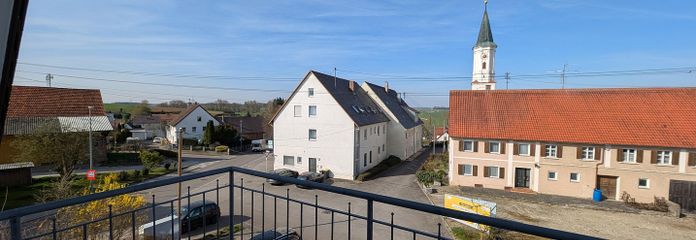 Blick vom Balkon