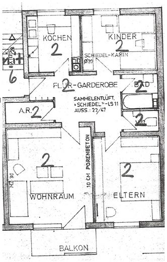 Top gepflegte 3,5 Zimmerwohnung Oberhaunstadt in City Nähe – Foto 12