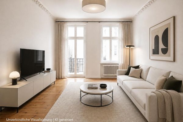 Appartement ancien attrayant avec ornements en stuc dans le quartier Westfälisches Viertel