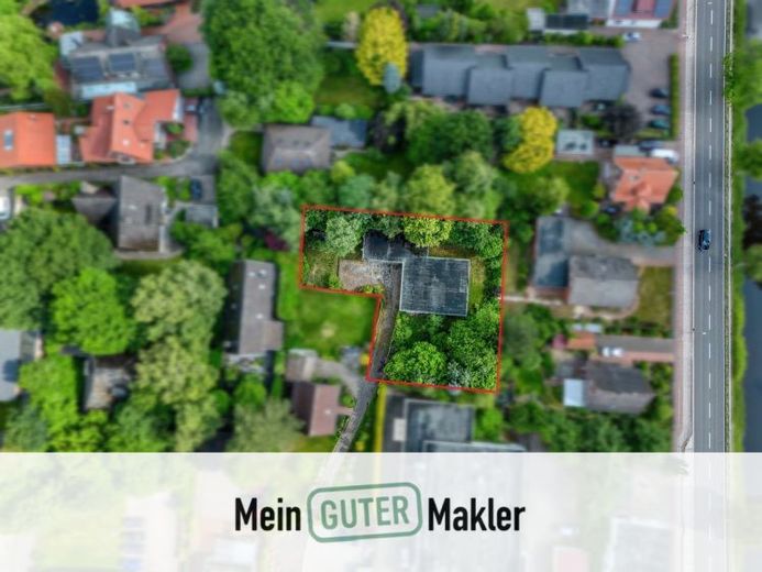 1.272 m² का निर्माण भूखंड, पुराने भवन सहित – GRZ 0,4 | GFZ 0,8 | अधिकतम II पूर्ण मंज़िलें – फोटो 1