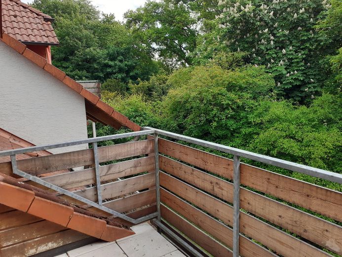 Blick vom Balkon