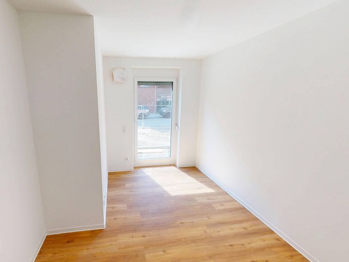 Hell und modern: Große 4-Zimmer-Wohnung mit EBK, 2 BÄDERN und BALKON im Neubauquartier FIELD 4 – Schlafzimmer II