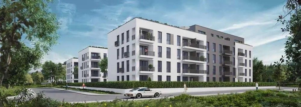recent gerenoveerd volledig gemeubileerd 3-kamerappartement met balkon en inbouwkeuken in Neu Isenburg Ost – Hausansicht