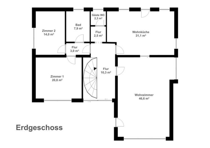 Großzügiges Einfamilienhaus in Ortsrandlage – 207 m² Wohnfläche auf 1.260 m² Grundstück – Erdgeschoss