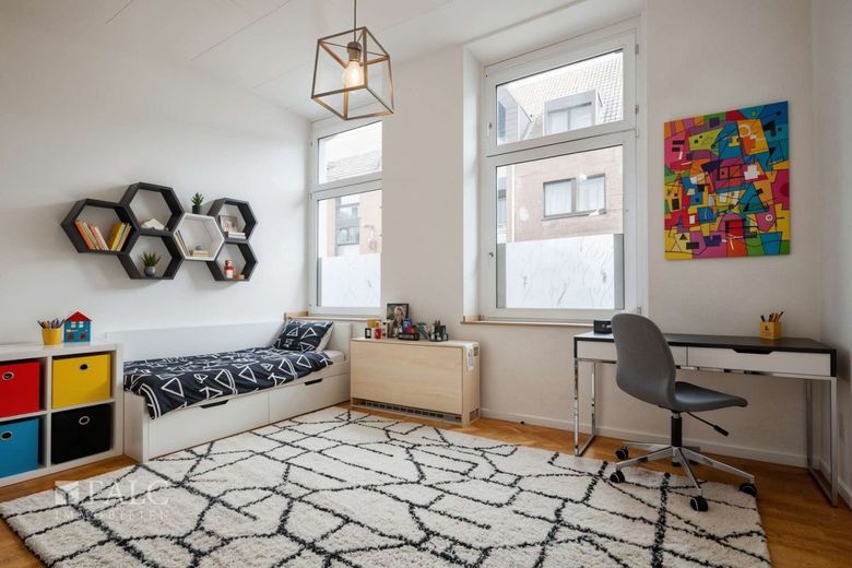 Erdgeschosswohnung - solide Basis mit guter Verkehrsanbindung – Schlafzimmer 2 - (KI generiert)
