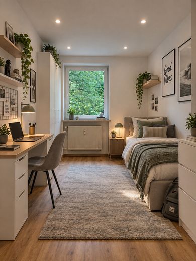 Frisch modernisierte 3-Zimmer-Wohnung mit Loggia – sofort bezugsfrei und Provisionsfrei – Kinder/Gäste mit KI möbliert