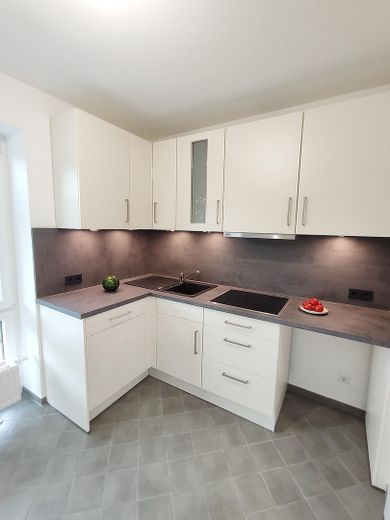 Küche mit Geschirrspüler