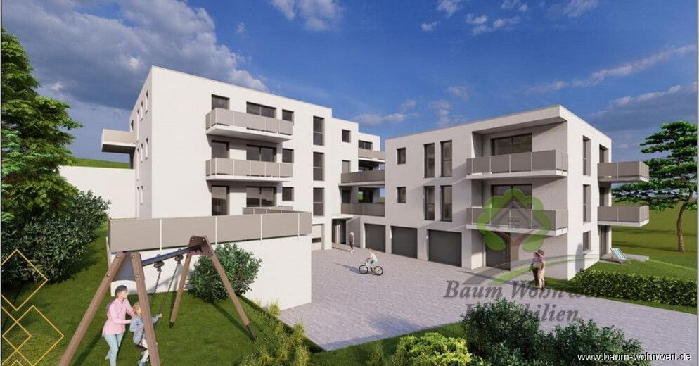 Provisions- &amp; Barrierefrei: Großzügige 3-Zimmer-Wohnung mit KfW-Förderung nahe Schwäbisch Gmünd – Panoramblick
