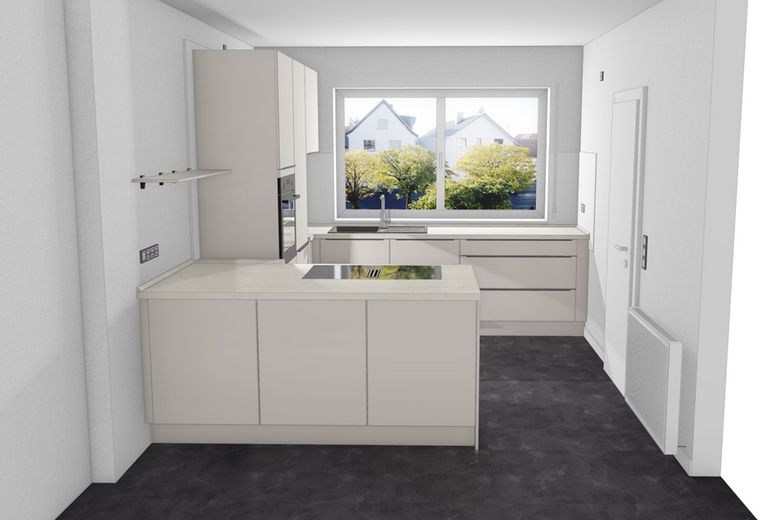 Helle & klimatisierte Maisonettewhg. mit neuer Küche & Wintergarten - Erstvermietung nach Sanierung – Küchenplanung
