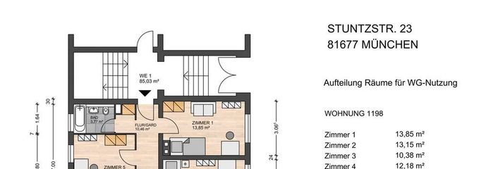 5er WG Neugründung – Grundriss