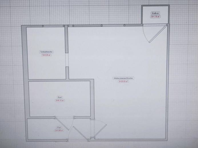 Bol ışıklı, Merkezi, güneybatı balkonlu, mükemmel manzara, hemen taşınılabilir – Grundriss