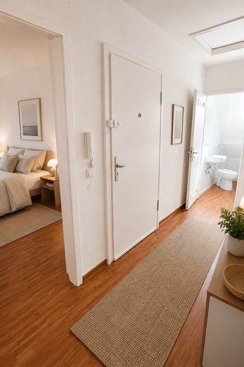 Keyifli 42 m² – merkezi konumda 2 odalı çatı katı dairesi – Einrichtungsbeispiel