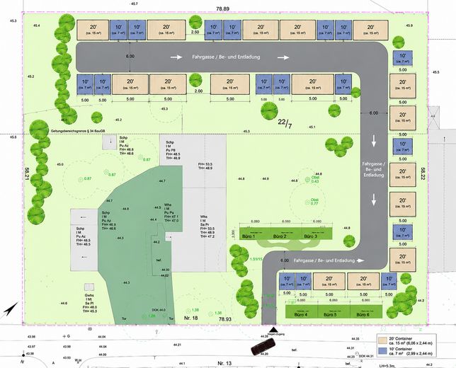 Storage Hub Mittenwalde:  Self-Storage für private und gewerbliche Nutzern – Beispiel-Belegung