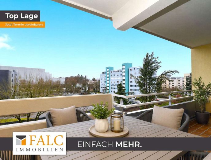 Tolle 3-Zimmer-Wohnung im Herzen von Heilbronn! Mit Aufzug, Balkon und Stellplatz! - FALC Immobilien – Hier die Aussicht genießen!